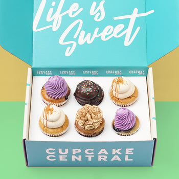 6 Assorted Cupcake Gift Box (VEGAN) -  Cupcake Central