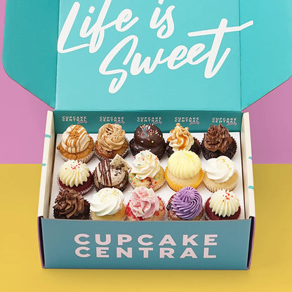 15 Assorted Mini Cupcake Gift Box -  Cupcake Central