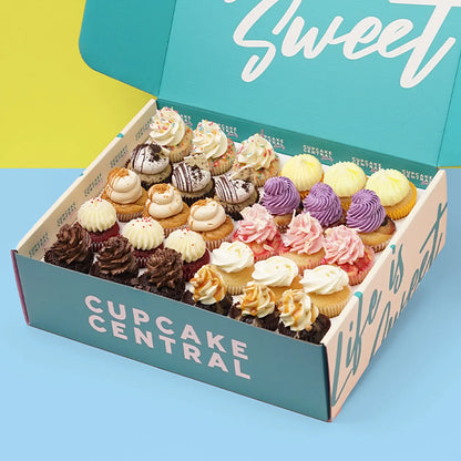 30 Assorted Mini Cupcake Gift Box -  Cupcake Central