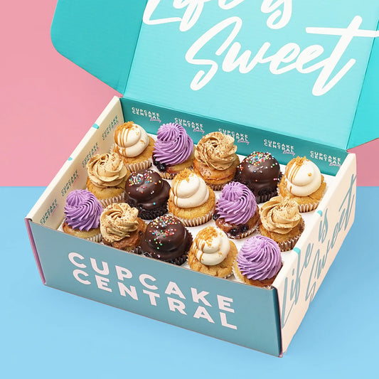 12 Assorted Cupcake Gift Box (VEGAN)
