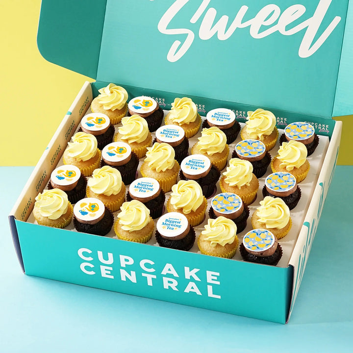 30 Australia's Biggest Morning Tea Mini Cupcake Gift Box -  Cupcake Central