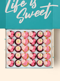 Breast Cancer Awareness 30 Mini Cupcake Gift Box -  Cupcake Central