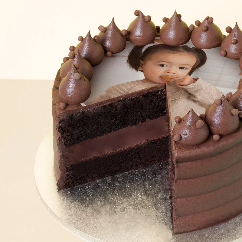 Chocolate Photo Cake - (V)(GF)