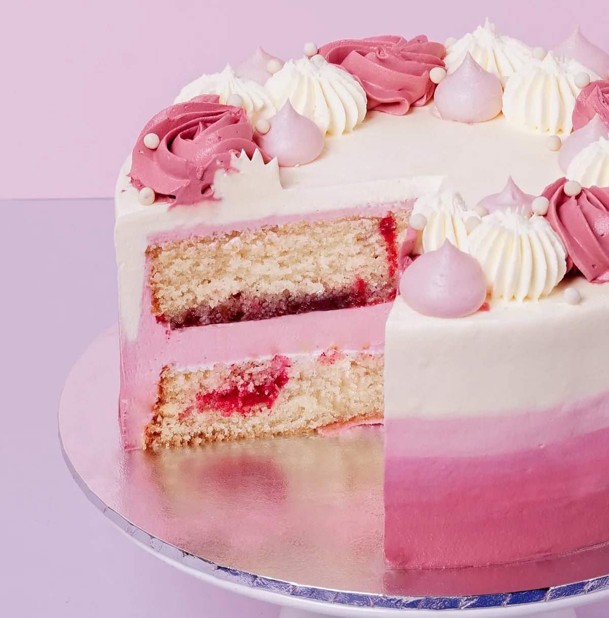 Raspberry White Chocolate Cake -  Cupcake Central