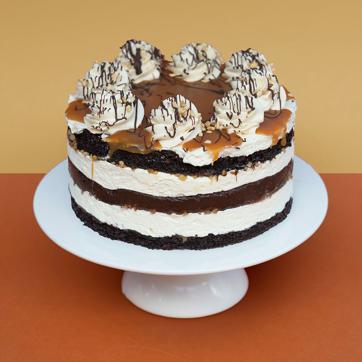 Snickers Naked Cake - (V) (GF) -  Cupcake Central
