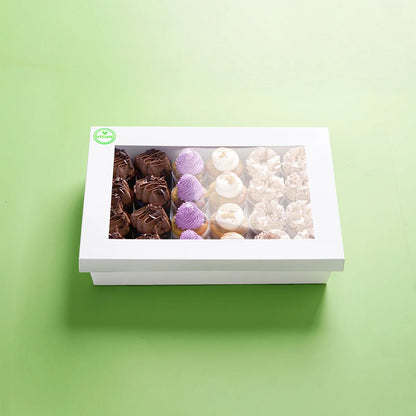 24 Cupcake Catering Dessert Box (VEGAN)