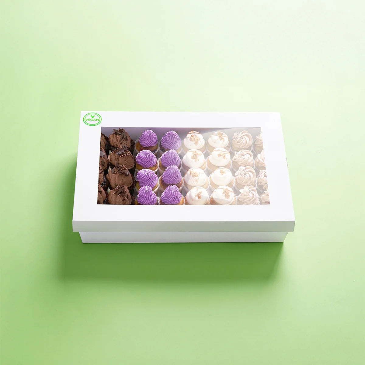 40 Mini Cupcake Catering Dessert Box (VEGAN) -  Cupcake Central
