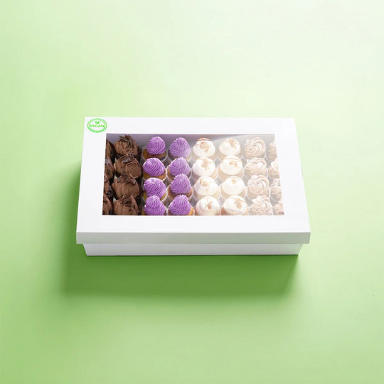40 Mini Cupcake Catering Dessert Box (VEGAN) -  Cupcake Central