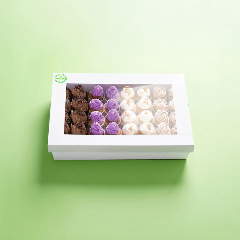 40 Mini Cupcake Catering Dessert Box (VEGAN) -  Cupcake Central