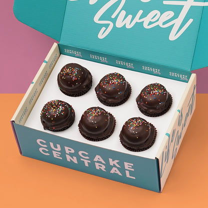 6 Chocolate Vegan (V+GF+LFM) Cupcake Gift Box -  Cupcake Central