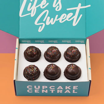 6 Chocolate Vegan (V+GF+LFM) Cupcake Gift Box -  Cupcake Central