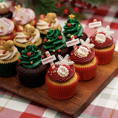 12 Christmas Cupcakes Gift Box -  Cupcake Central