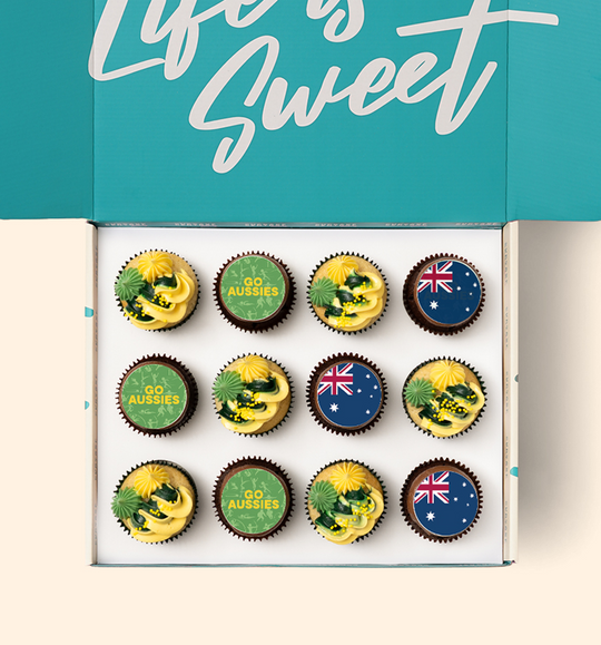 12 Commonwealth Games Cupcake Gift Box - (V)