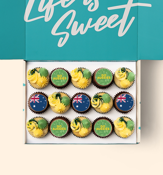 15 Commonwealth Games Mini Cupcake Gift Box - (V)