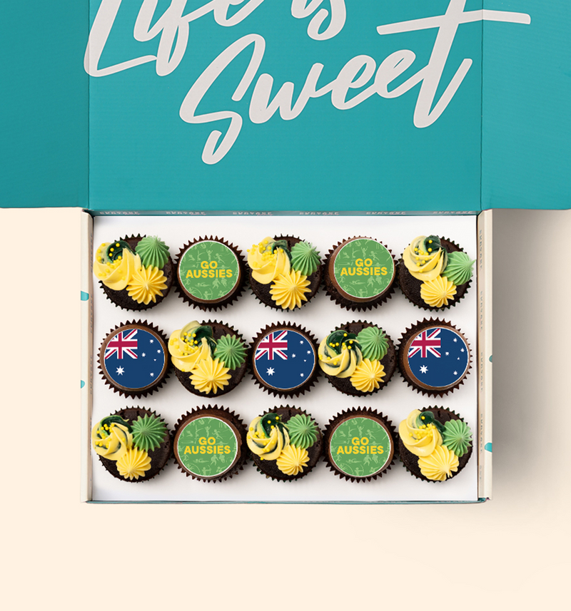 15 Commonwealth Games Mini Cupcake Gift Box - (GF)