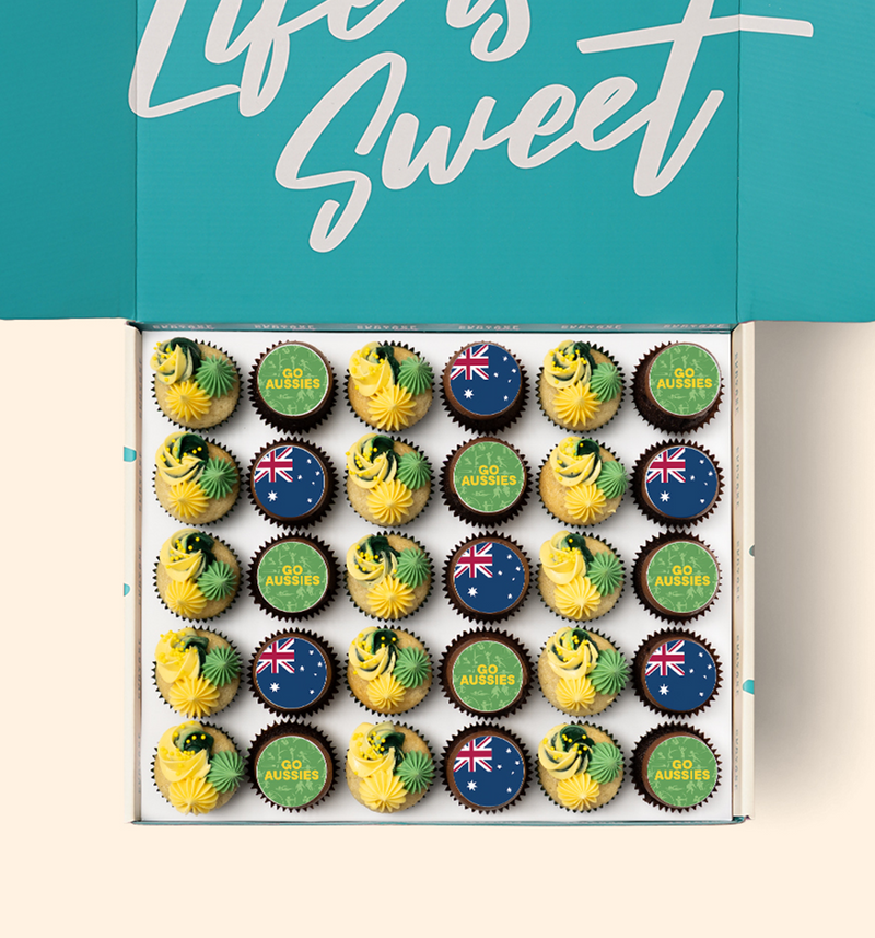 30 Commonwealth Games Mini Cupcake Gift Box - (V)