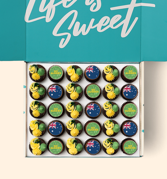 30 Commonwealth Games Mini Cupcake Gift Box - (GF)