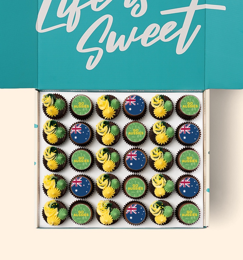 30 Commonwealth Games Mini Cupcake Gift Box - (GF)