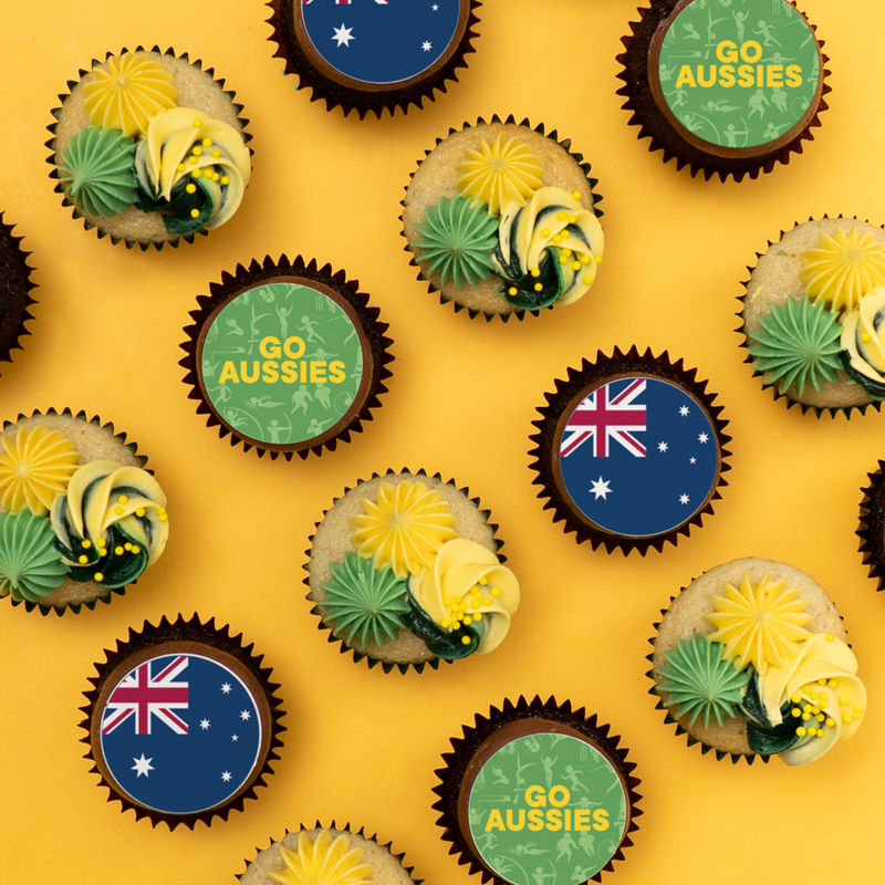 12 Commonwealth Games Cupcake Gift Box - (GF)