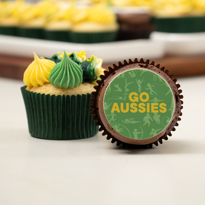12 Commonwealth Games Cupcake Gift Box - (GF)