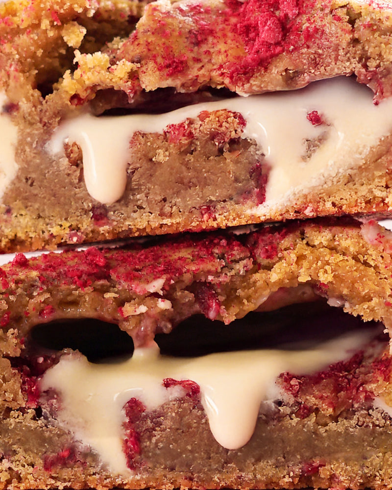 6 Raspberry White Chocolate Cookie Gift Box