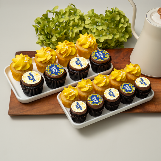 30 Daffodil Day Mini Cupcake Gift Box