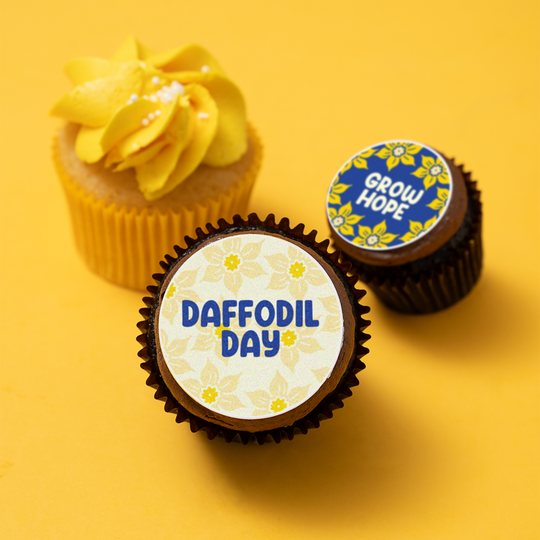 12 Daffodil Day Cupcake Gift Box