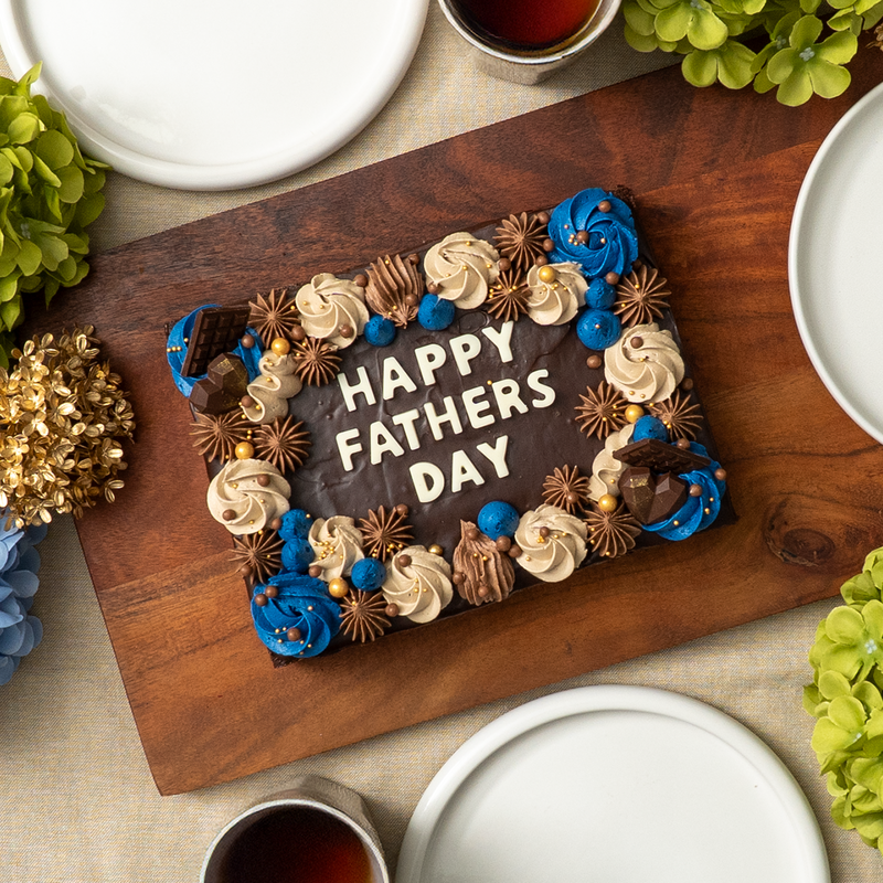 Happy Father's day chocolate Brownie Gift box. Free delivery* in and around Melbourne.