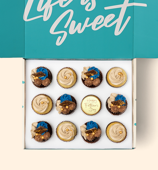 12 Father's Day Cupcake Gift Box - (V)
