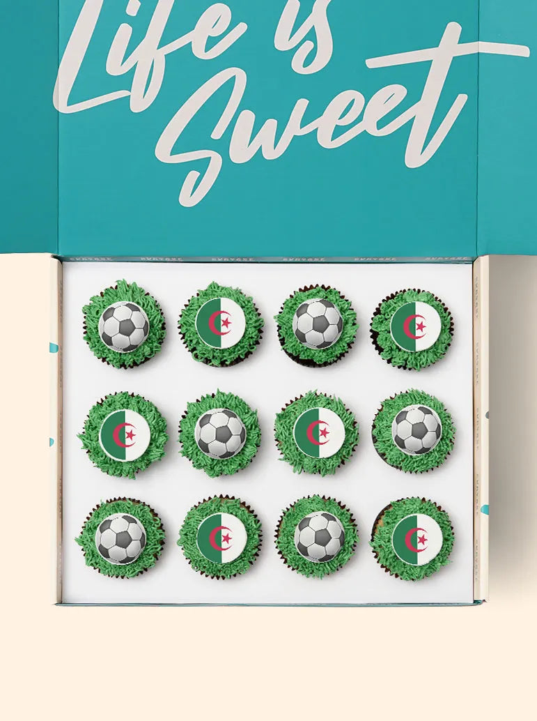 12 Algeria World Cup Cupcake Gift Box