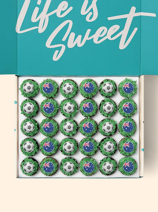 30 Australia World Cup Mini Cupcake Gift Box