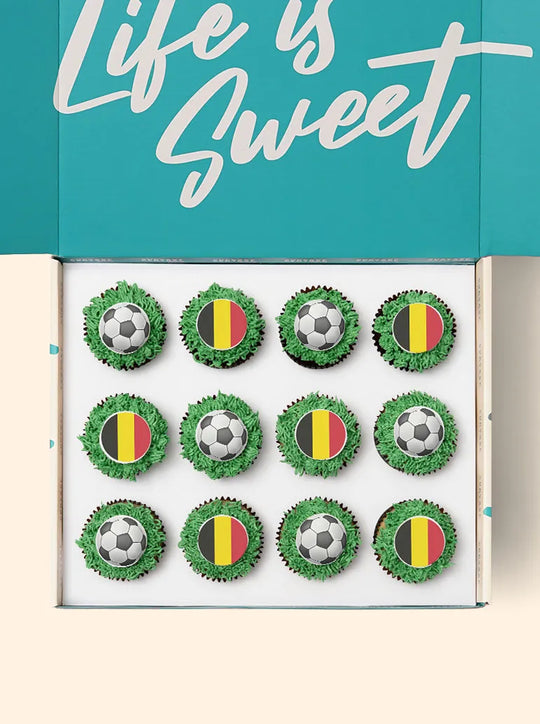 12 Belgium World Cup Cupcake Gift Box