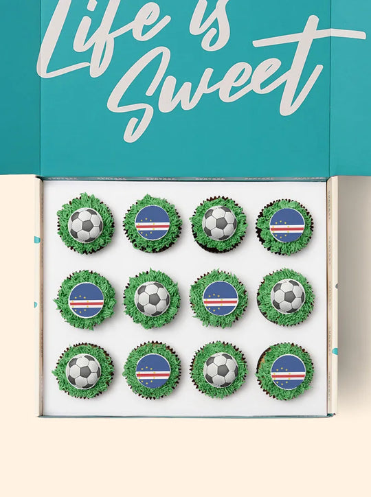 12 Cabo Verde World Cup Cupcake Gift Box