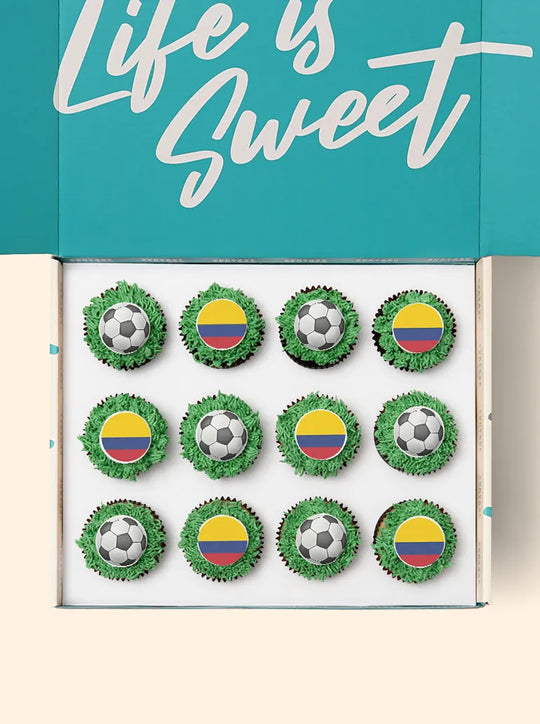 12 Colombia World Cup Cupcake Gift Box