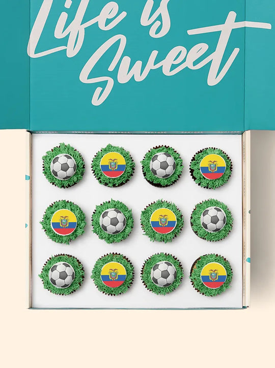 12 Ecuador World Cup Cupcake Gift Box
