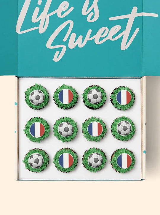 12 France World Cup Cupcake Gift Box