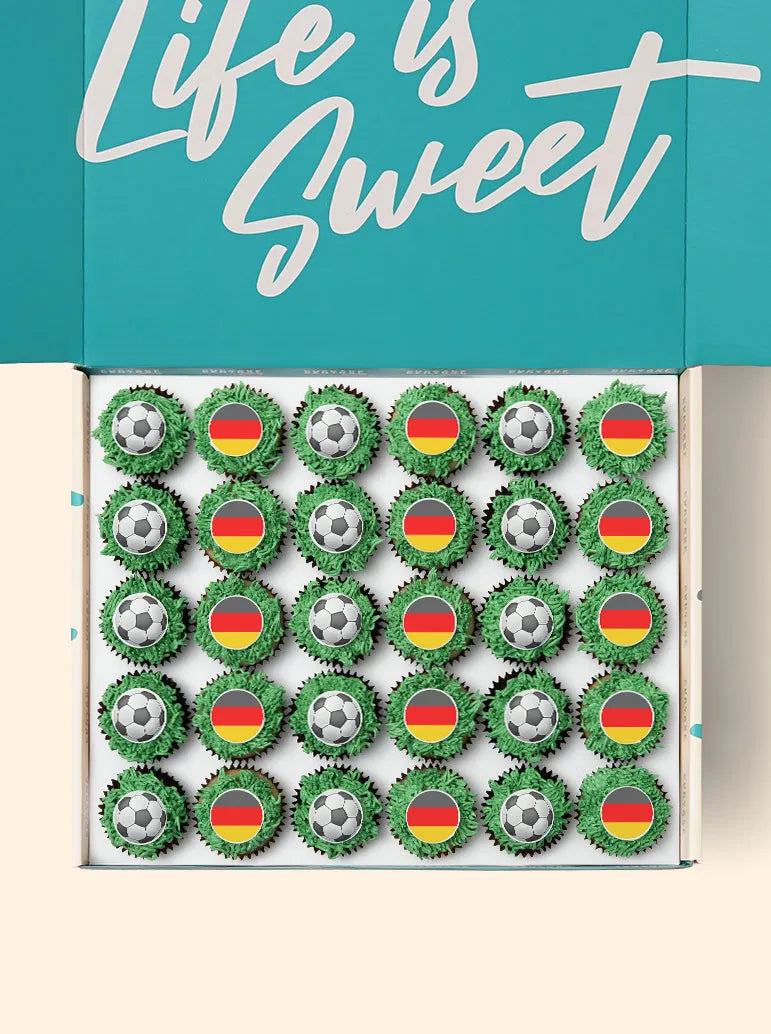 30 Germany World Cup Mini Cupcake Gift Box