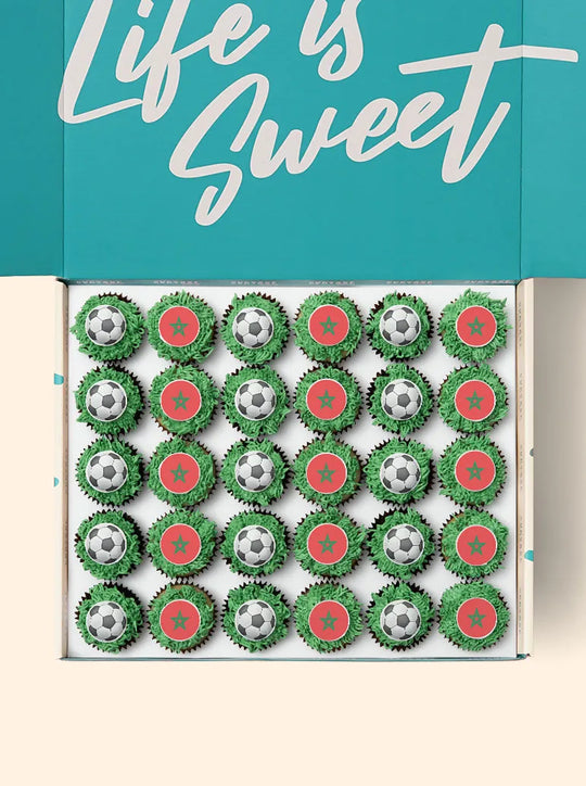 30 Morocco World Cup Mini Cupcake Gift Box