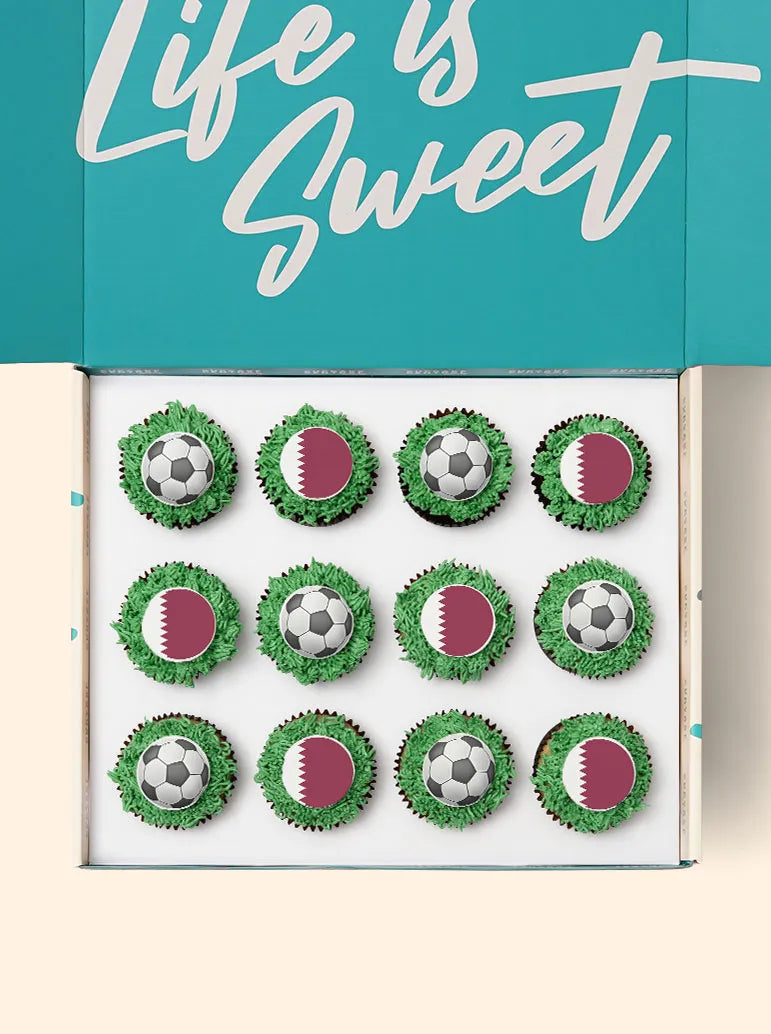 12 Qatar World Cup Cupcake Gift Box