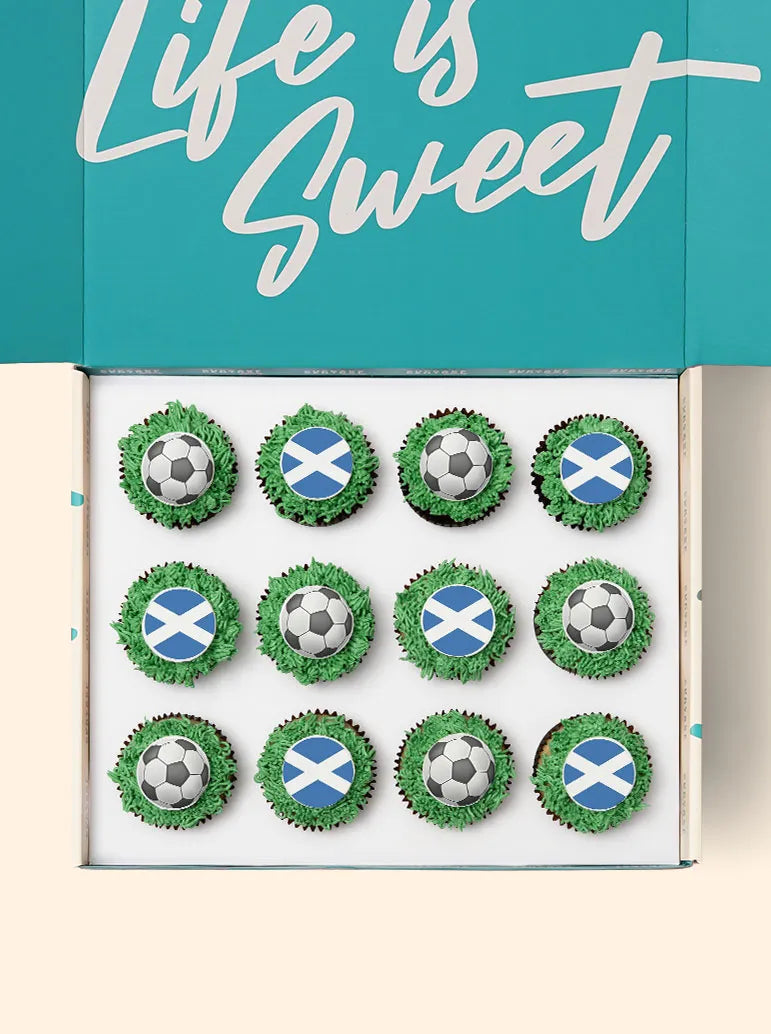 12 Scotland World Cup Cupcake Gift Box