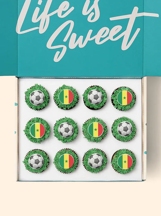 12 Senegal World Cup Cupcake Gift Box