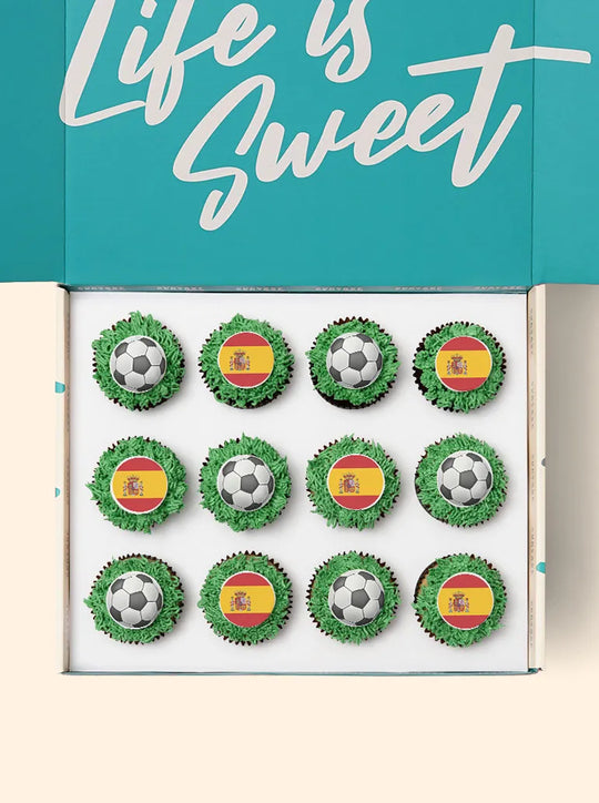 12 Spain World Cup Cupcake Gift Box
