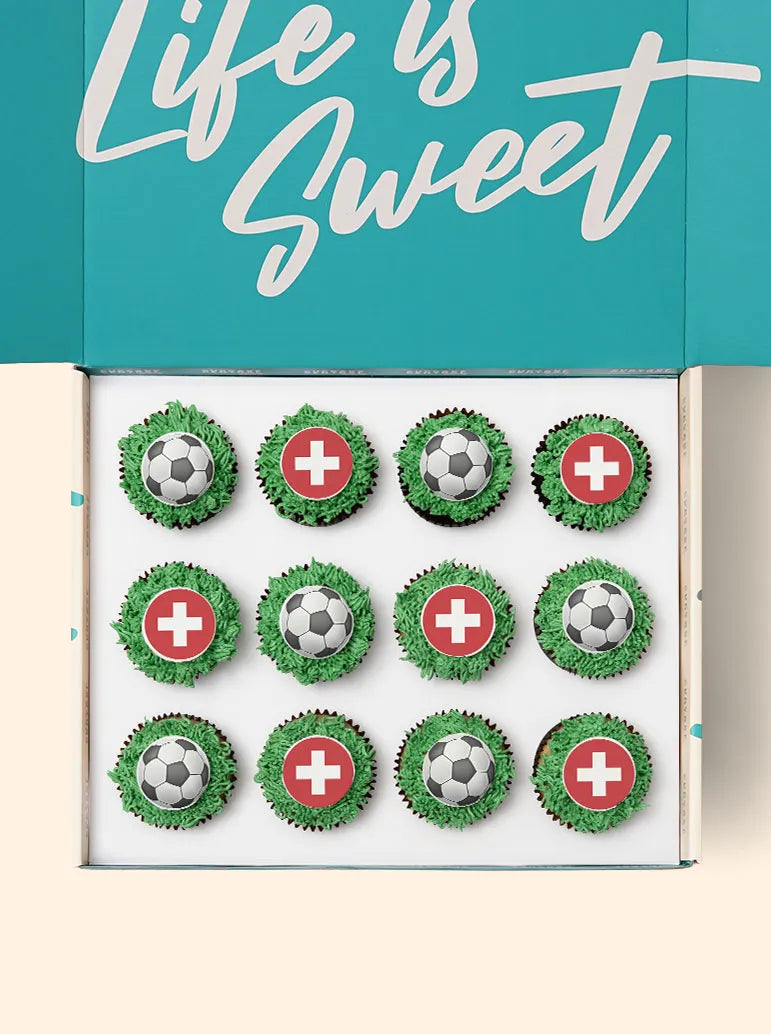12 Switzerland World Cup Cupcake Gift Box