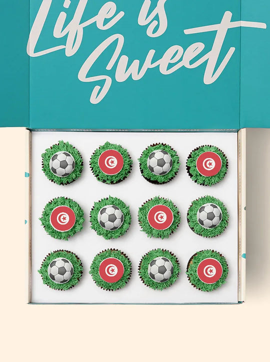 12 Tunisia World Cup Cupcake Gift Box