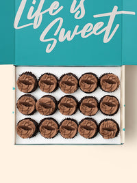 15 Double Chocolate Mini Cupcake Gift Box (GF)