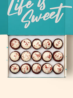 15 Red Velvet Mini Cupcake Gift Box (GF)