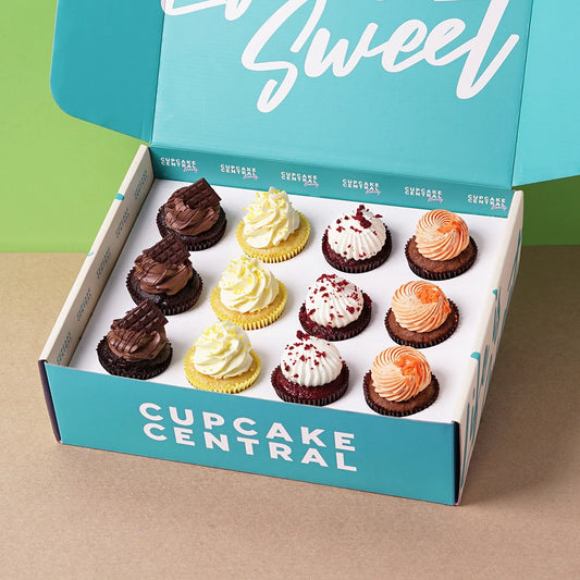12 Assorted Cupcake Gift Box (GF)