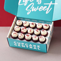 15 Red Velvet Mini Cupcake Gift Box (GF) -  Cupcake Central