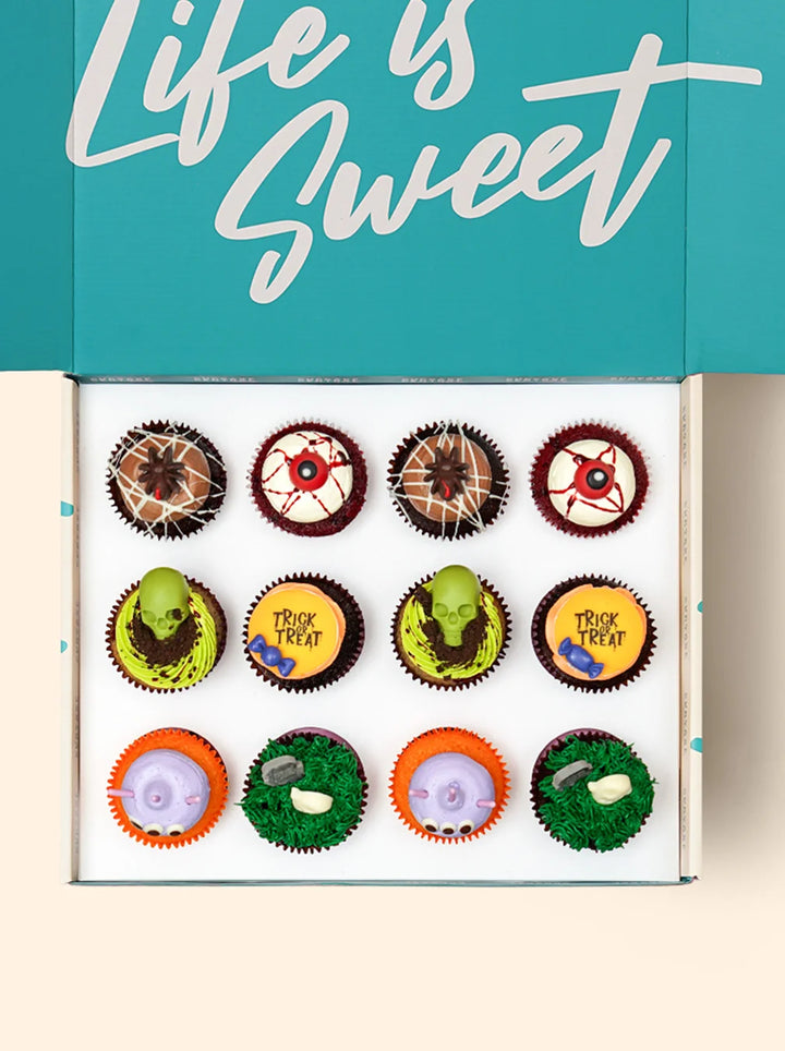 12 Halloween Cupcake Gift Box