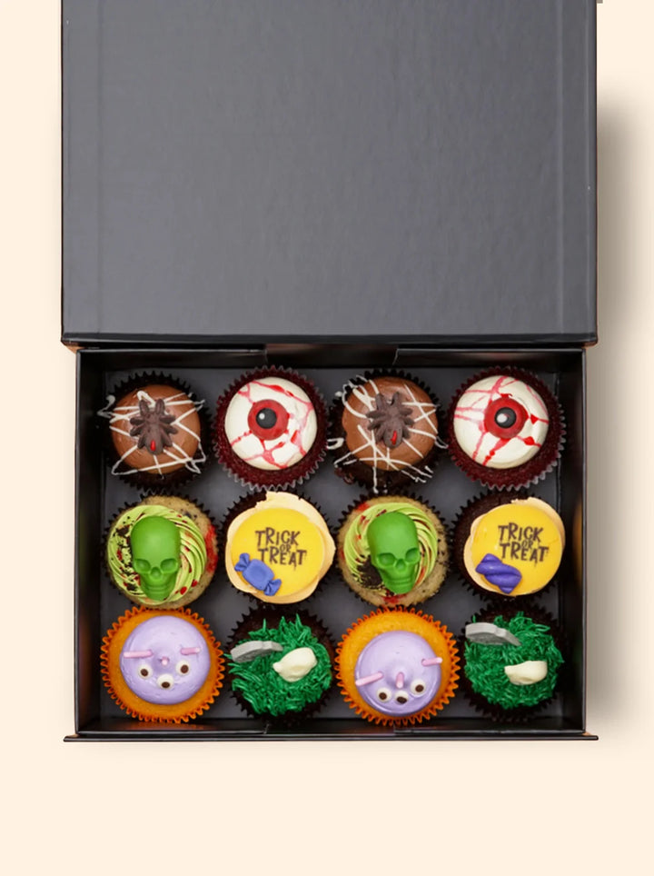 12 Halloween Cupcake Gift Box